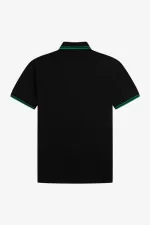 Fred Perry M12 Men’s Shirt Black Green OBKRQ7184