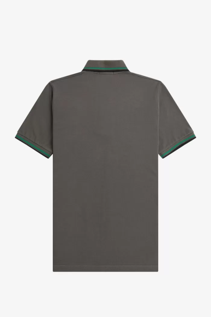 Fred Perry M12 Men’s Shirt Field Green Green Black LUPOX6308