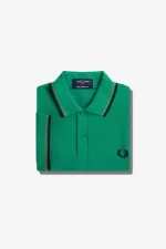 Fred Perry M12 Men’s Shirt Green Field Green Black RITFL3960