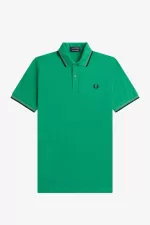 Fred Perry M12 Men’s Shirt Green Field Green Black RITFL3960