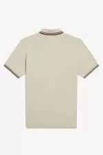 Fred Perry M12 Men’s Shirt Oatmeal Dark Coffee Whisky Brown PGLZY5976