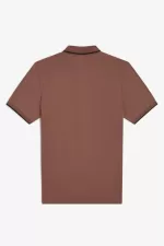 Fred Perry M12 Men’s Shirt Whisky Brown Dark Coffee Black COQTP1048