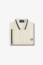 Fred Perry M2 Men’s Shirt Beige Black KDHQP1743