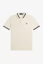 Fred Perry M2 Men’s Shirt Beige Black KDHQP1743