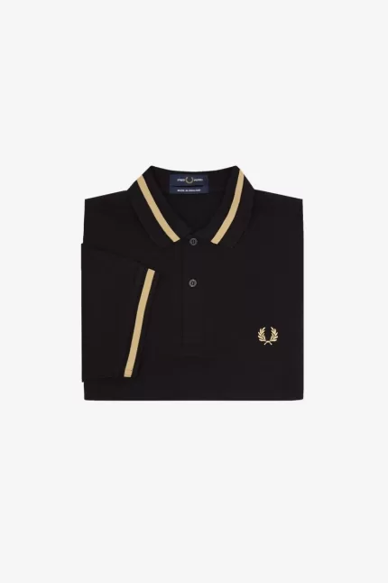 Fred Perry M2 Men’s Shirt Black Champagne FCIOB6079