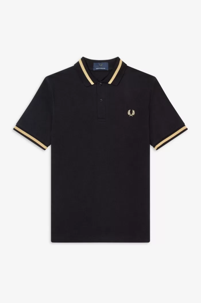 Fred Perry M2 Men’s Shirt Black Champagne FCIOB6079