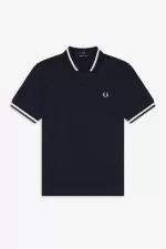 Fred Perry M2 Men’s Shirt Navy Snow White CVKQH1054