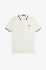 Fred Perry M3600 Men’s Shirt Beige French Navy Whisky Brown ALECP3964