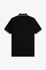 Fred Perry M3600 Men’s Shirt Black Beige Deep Mint MEZAG4921