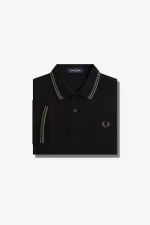 Fred Perry M3600 Men’s Shirt Black Field Green DICVS2965