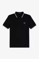 Fred Perry M3600 Men’s Shirt Black White PMAIU6481