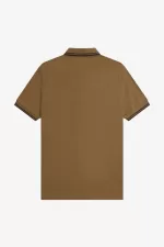 Fred Perry M3600 Men’s Shirt Brown Burnt Tobacco Black SXJZU2348