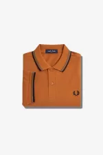 Fred Perry M3600 Men’s Shirt Brown Field Green Navy ZSNIV7069