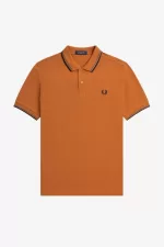 Fred Perry M3600 Men’s Shirt Brown Field Green Navy ZSNIV7069