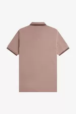 Fred Perry M3600 Men’s Shirt Dark Pink Burnt Tobacco CQMWB1923