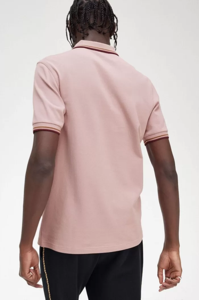 Fred Perry M3600 Men’s Shirt Dusty Rose Pink Brown Oxblood CJGZV0536