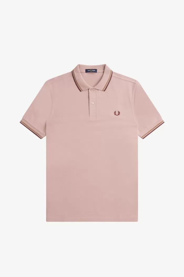 Fred Perry M3600 Men’s Shirt Dusty Rose Pink Brown Oxblood CJGZV0536