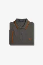 Fred Perry M3600 Men’s Shirt Field Green Brown PWZIR7149