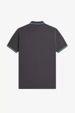 Fred Perry M3600 Men’s Shirt Gunmetal Golden Hour Kingfisher VURXZ9428