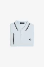 Fred Perry M3600 Men’s Shirt Light Aqua Field Green Black LUWRS4139