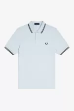 Fred Perry M3600 Men’s Shirt Light Aqua Field Green Black LUWRS4139