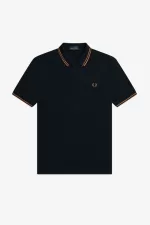 Fred Perry M3600 Men’s Shirt Navy Dark Coffee AOLNY7286