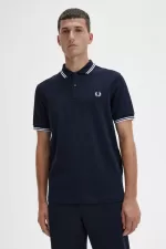 Fred Perry M3600 Men’s Shirt Navy White GPDZC0975