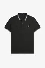 Fred Perry M3600 Men’s Shirt Night Green Snow White DBLOV9524