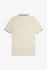 Fred Perry M3600 Men’s Shirt Oatmeal Beige Black TLUWQ6805