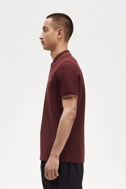 Fred Perry M3600 Men’s Shirt Oxblood Brown MRNCS2985