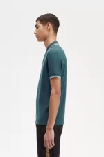 Fred Perry M3600 Men’s Shirt Petrol Blue Light Mint IKGOV1592