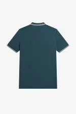 Fred Perry M3600 Men’s Shirt Petrol Blue Light Mint IKGOV1592