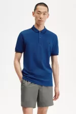 Fred Perry M3600 Men’s Shirt Shaded Cobalt Navy Navy ORVAQ2497