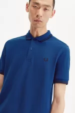 Fred Perry M3600 Men’s Shirt Shaded Cobalt Navy Navy ORVAQ2497