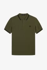 Fred Perry M3600 Men’s Shirt Uniform Green Black MJEKF9341