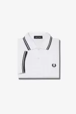 Fred Perry M3600 Men’s Shirt White Black TWZIS8915