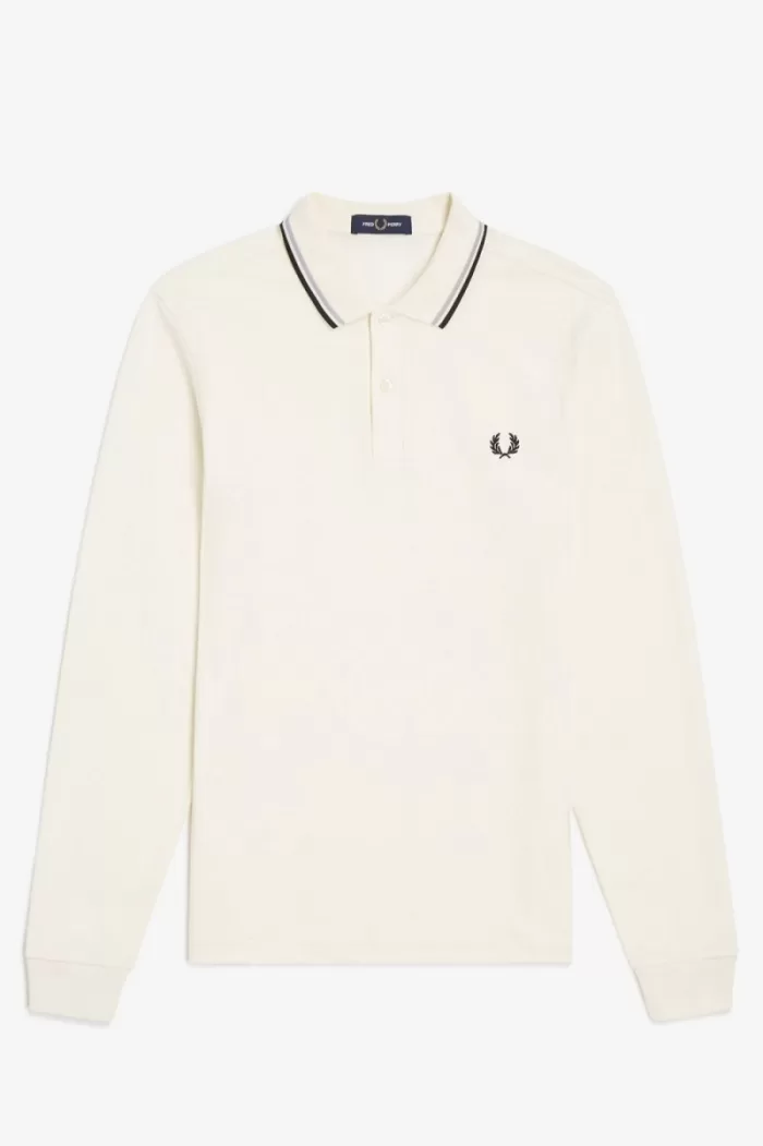 Fred Perry M3636 Men’s Shirt Beige Grey Black EVMJF5193