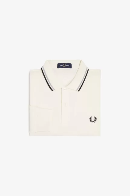 Fred Perry M3636 Men’s Shirt Beige Grey Black EVMJF5193