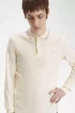 Fred Perry M3636 Men’s Shirt Beige Oatmeal Oatmeal UWNBQ6734