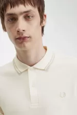 Fred Perry M3636 Men’s Shirt Beige Oatmeal Oatmeal UWNBQ6734