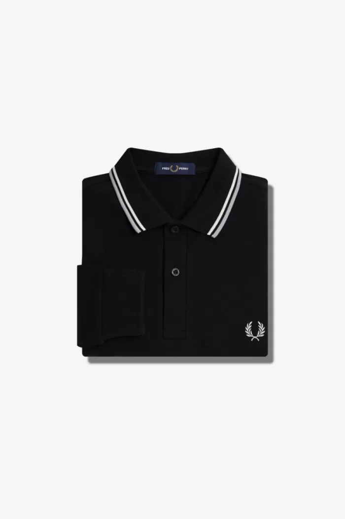 Fred Perry M3636 Men’s Shirt Black Beige Limestone QIZCF1926