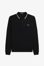 Fred Perry M3636 Men’s Shirt Black Beige Limestone QIZCF1926