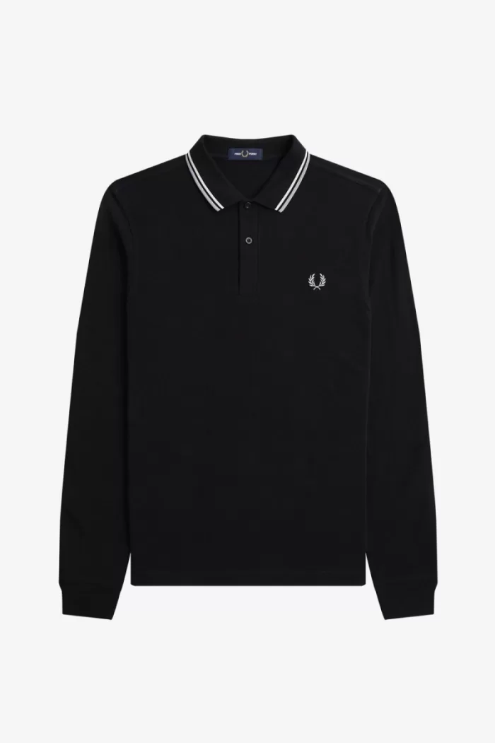 Fred Perry M3636 Men’s Shirt Black Beige Limestone QIZCF1926