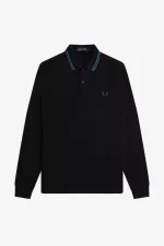 Fred Perry M3636 Men’s Shirt Black Cyber Blue Uniform Green XBTGL5167