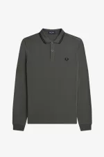 Fred Perry M3636 Men’s Shirt Field Green Black EVIJR6279