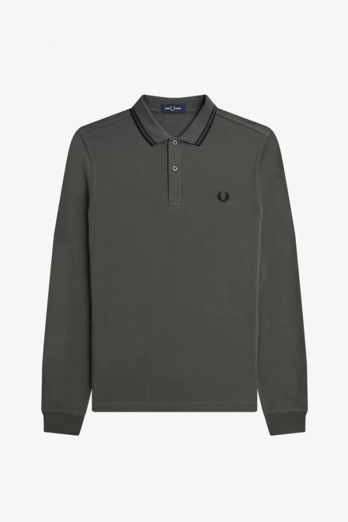 Fred Perry M3636 Men’s Shirt Field Green Black EVIJR6279