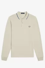 Fred Perry M3636 Men’s Shirt Light Mint Snow White Petrol Blue PGOAZ8016