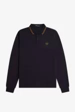 Fred Perry M3636 Men’s Shirt Navy Dark Coffee Dark Coffee OUBFX8329