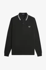 Fred Perry M3636 Men’s Shirt Night Green Snow White IFDYE4918