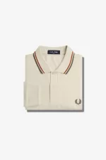 Fred Perry M3636 Men’s Shirt Oatmeal Brown Field Green LYENF5428